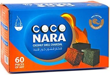 CocoNara – 100% Natural Coconut Shell Charcoal | 60 Pieces