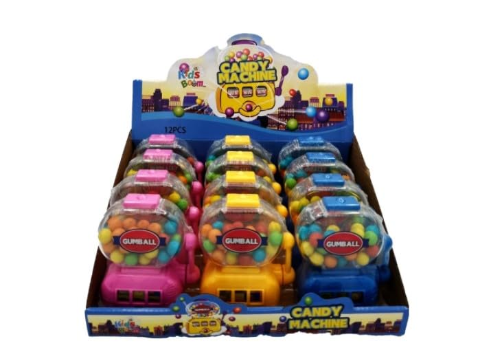 Kids Boom Gumball Candy Machine - 40g, 12 Pieces