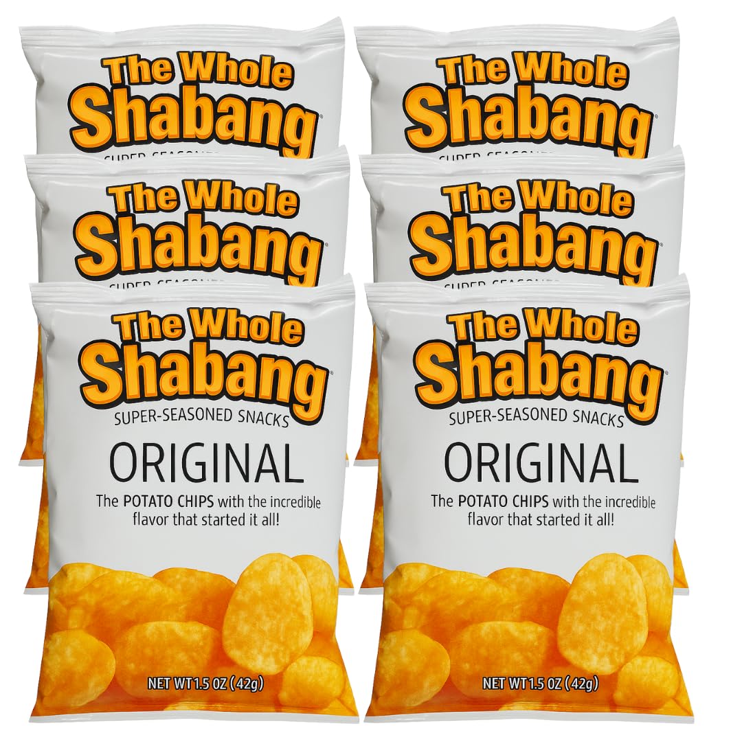 The Whole Shabang® Original Chips 1.5 oz Bags – 6 Count Bold Savory Snack Chips