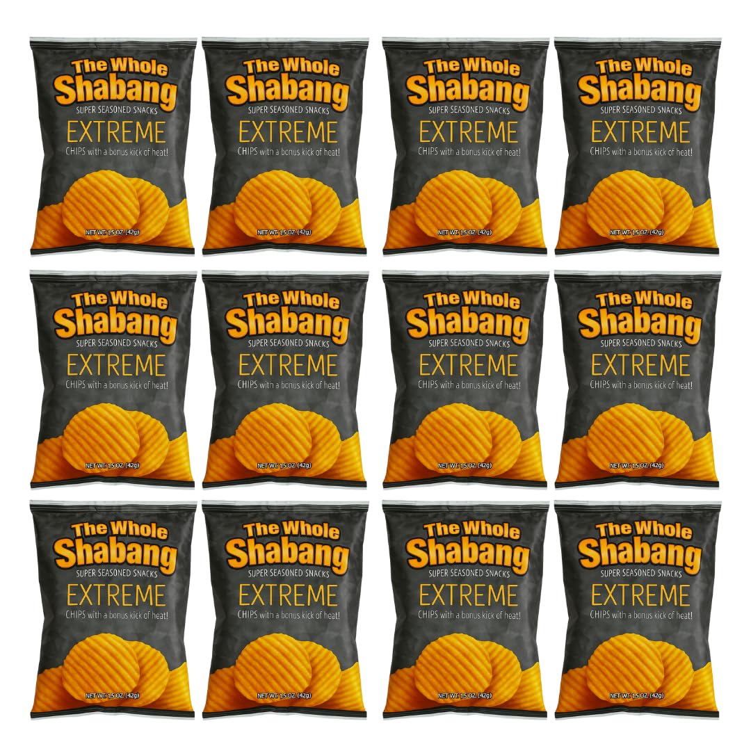 The Whole Shabang® Extreme Chips 1.5 oz Bags – 12 Count Bold Savory Snack Chips
