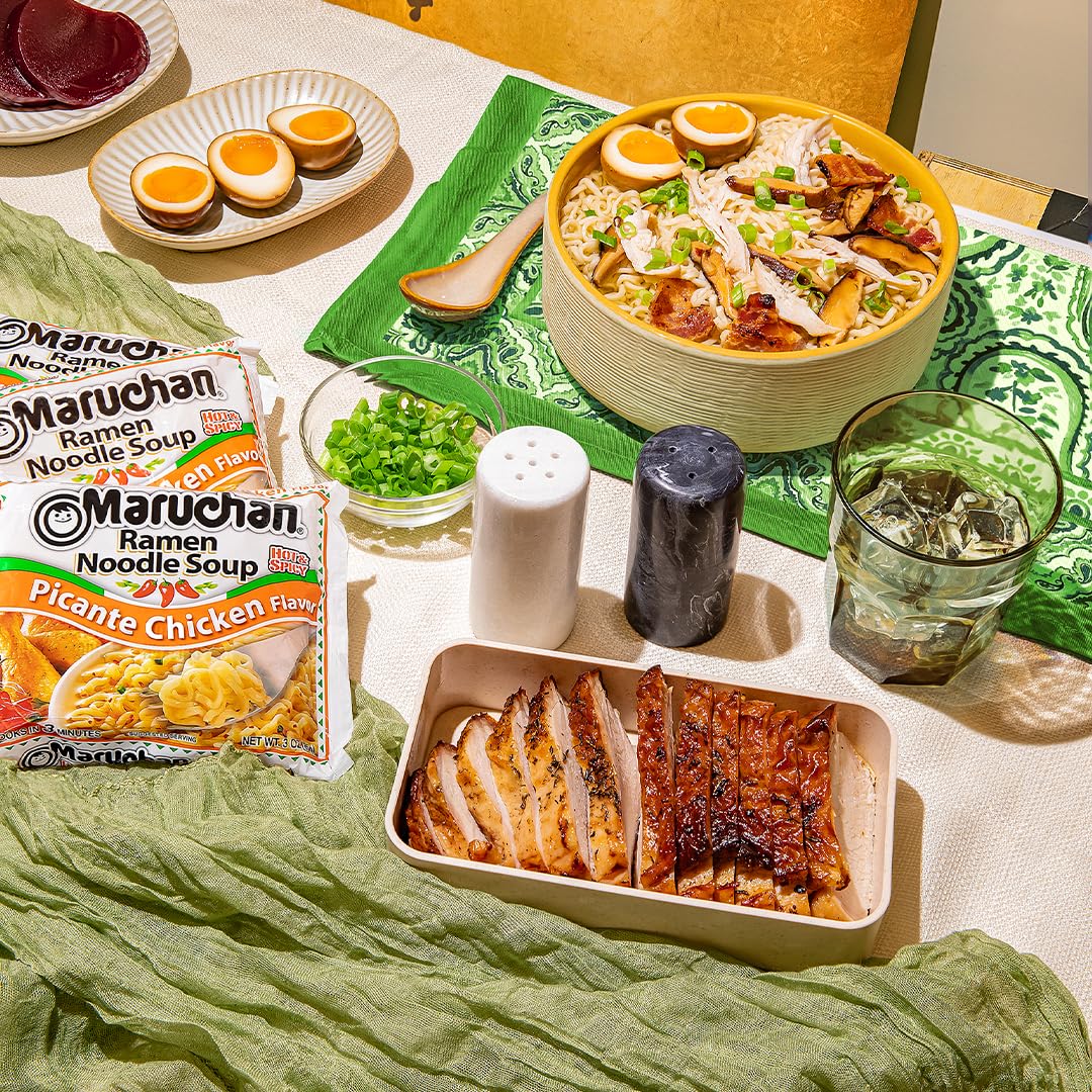 Maruchan Ramen Noodles Soup – Picante Chicken Flavor (3 oz, 24-Pack)
