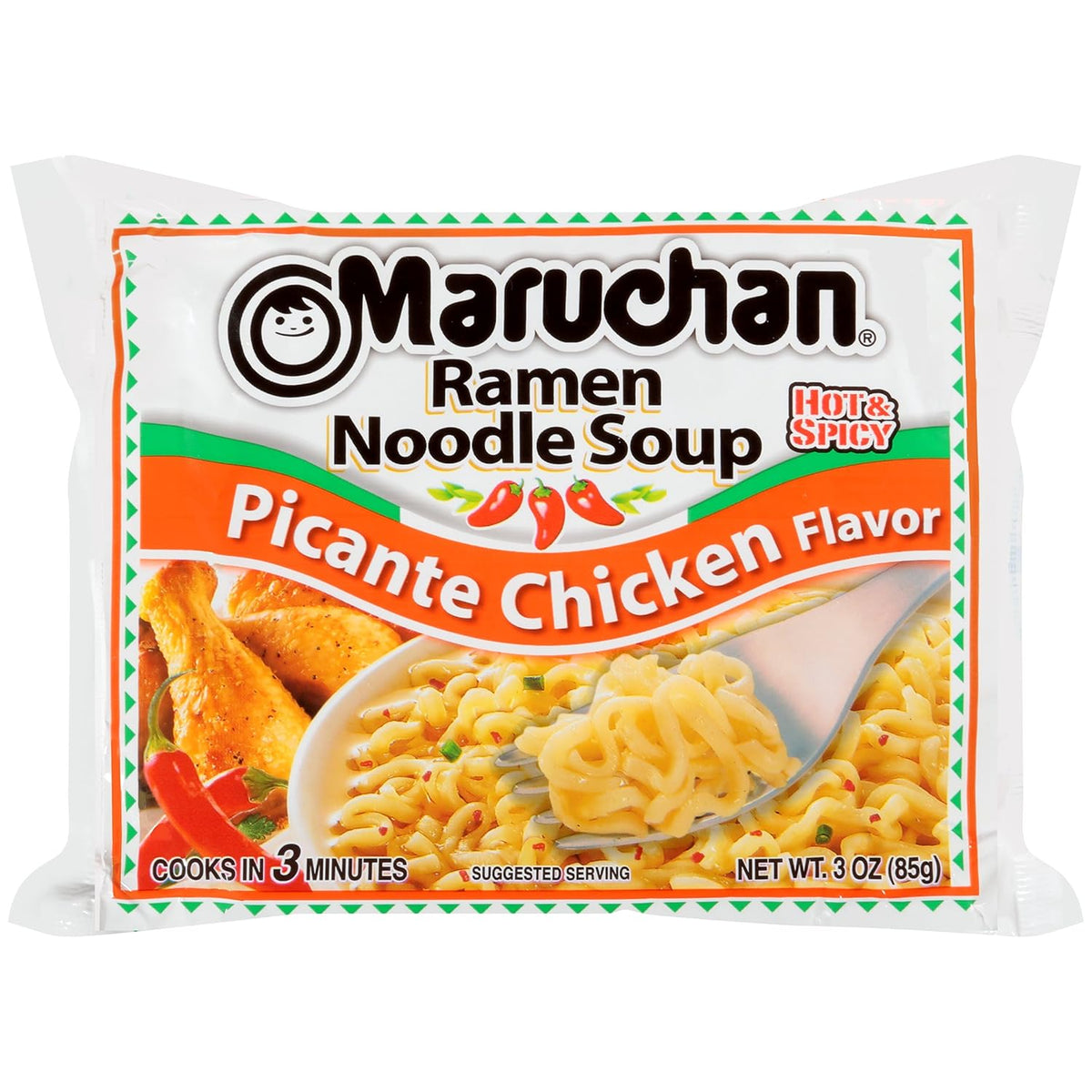 Maruchan Ramen Noodles Soup – Picante Chicken Flavor (3 oz, 24-Pack)