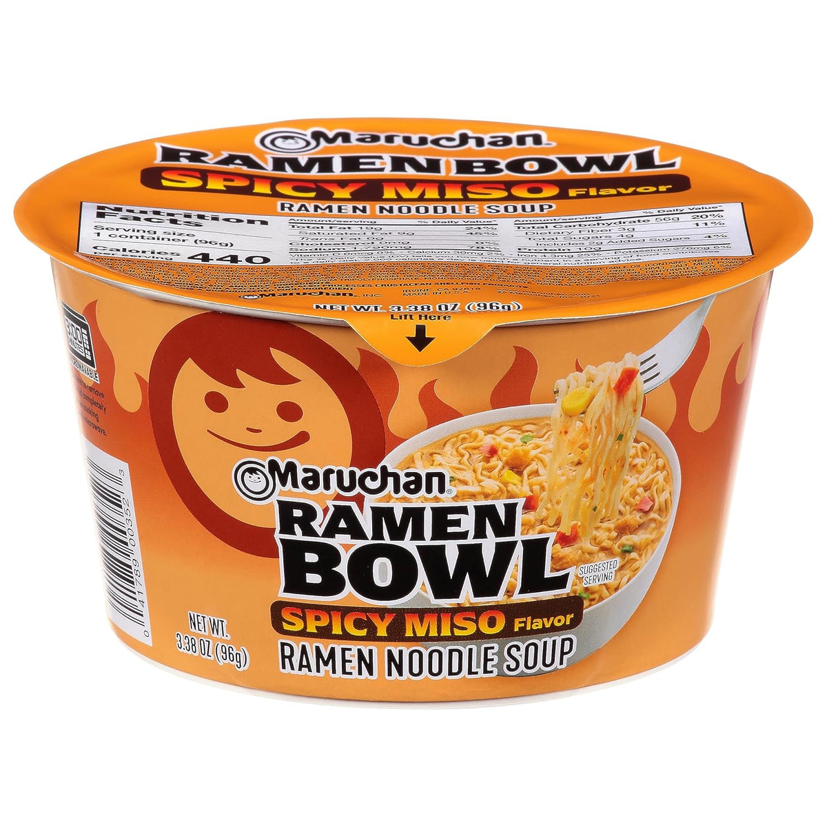Maruchan Ramen Bowl – Spicy Miso Flavor (3.1 oz, 6-Pack)