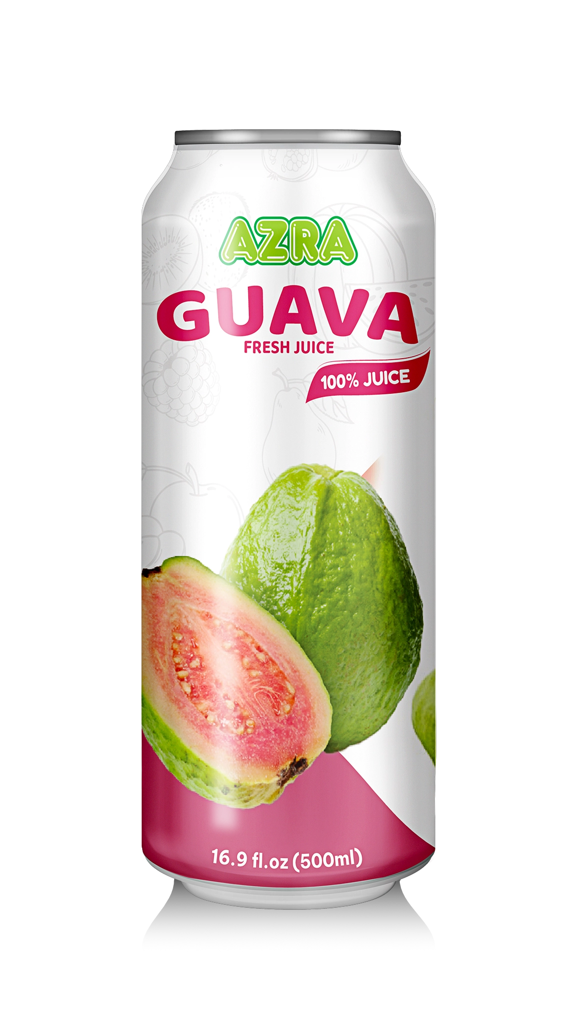 AZRA 100% Guava Juice 500ml Can