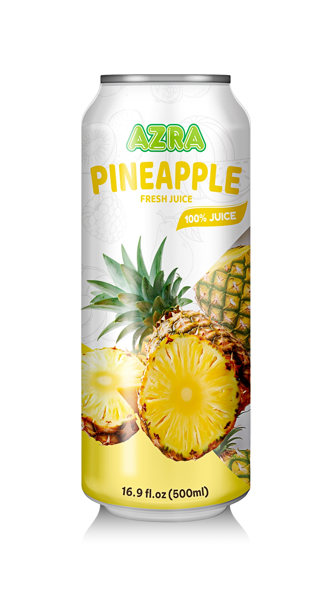 AZRA Pineapple Juice 12 Can Case 6 Liter Total