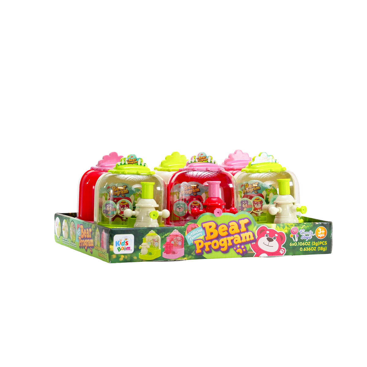 kids Boom Bear Program – 6pcs (3g Each) |Surprises & Sweet Treats Await!