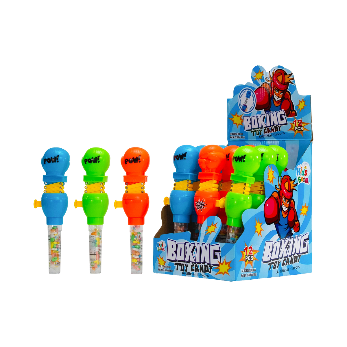 KidsBoom™ Boxing Toy Candy -12pcs (8g Each) |Play it, taste it, love it