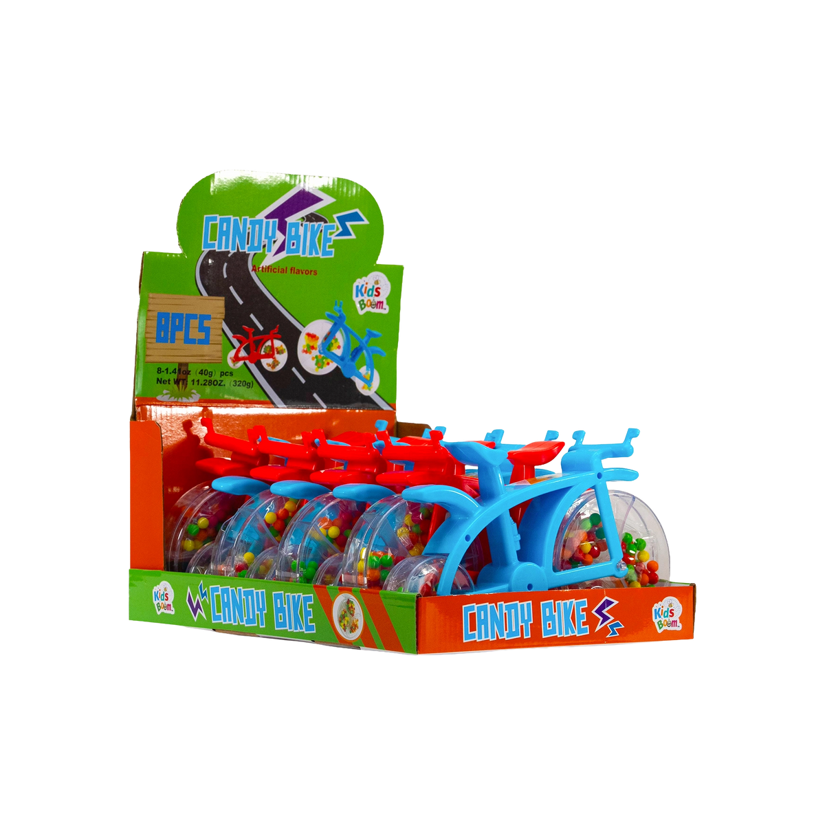 KidsBoom™ Candy Bike - 8pcs (40g Each) | Biking Fun + Sweet Treats