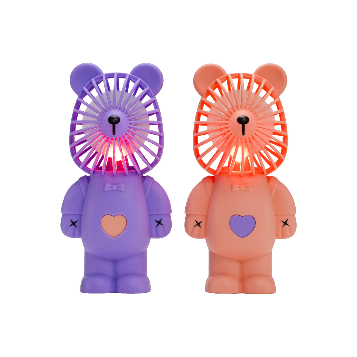KidsBoom™ Cute Bear Fan-8pcs (3g Each) | Cool + Cute