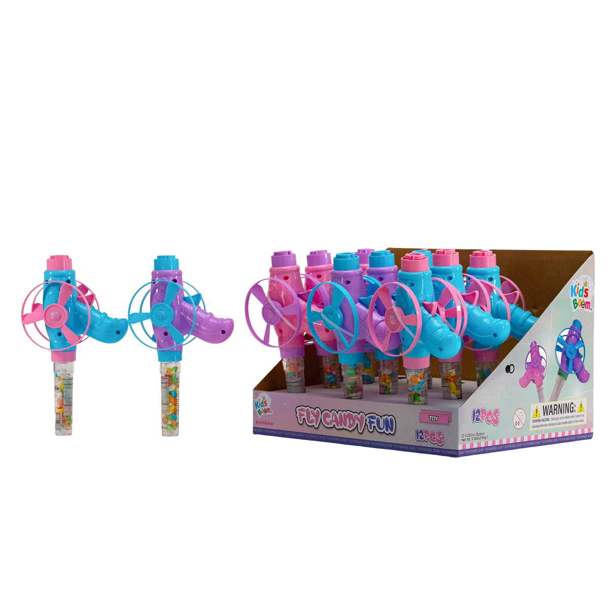 Kids Boom™ Fly Candy Fun - 12pcs (8g Each) | Fly & Taste