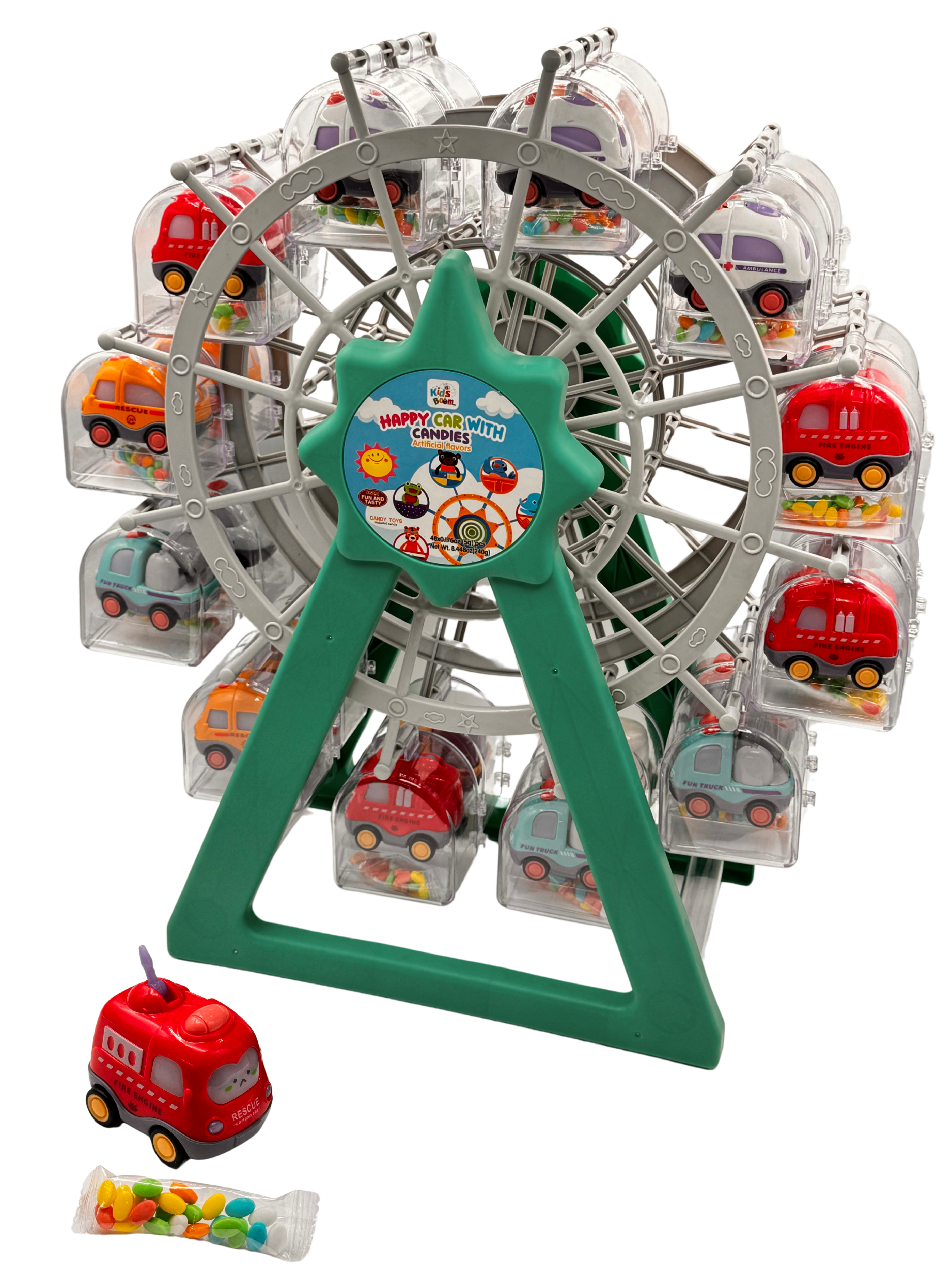Happy Cars Roller coaster candy - 24 Count