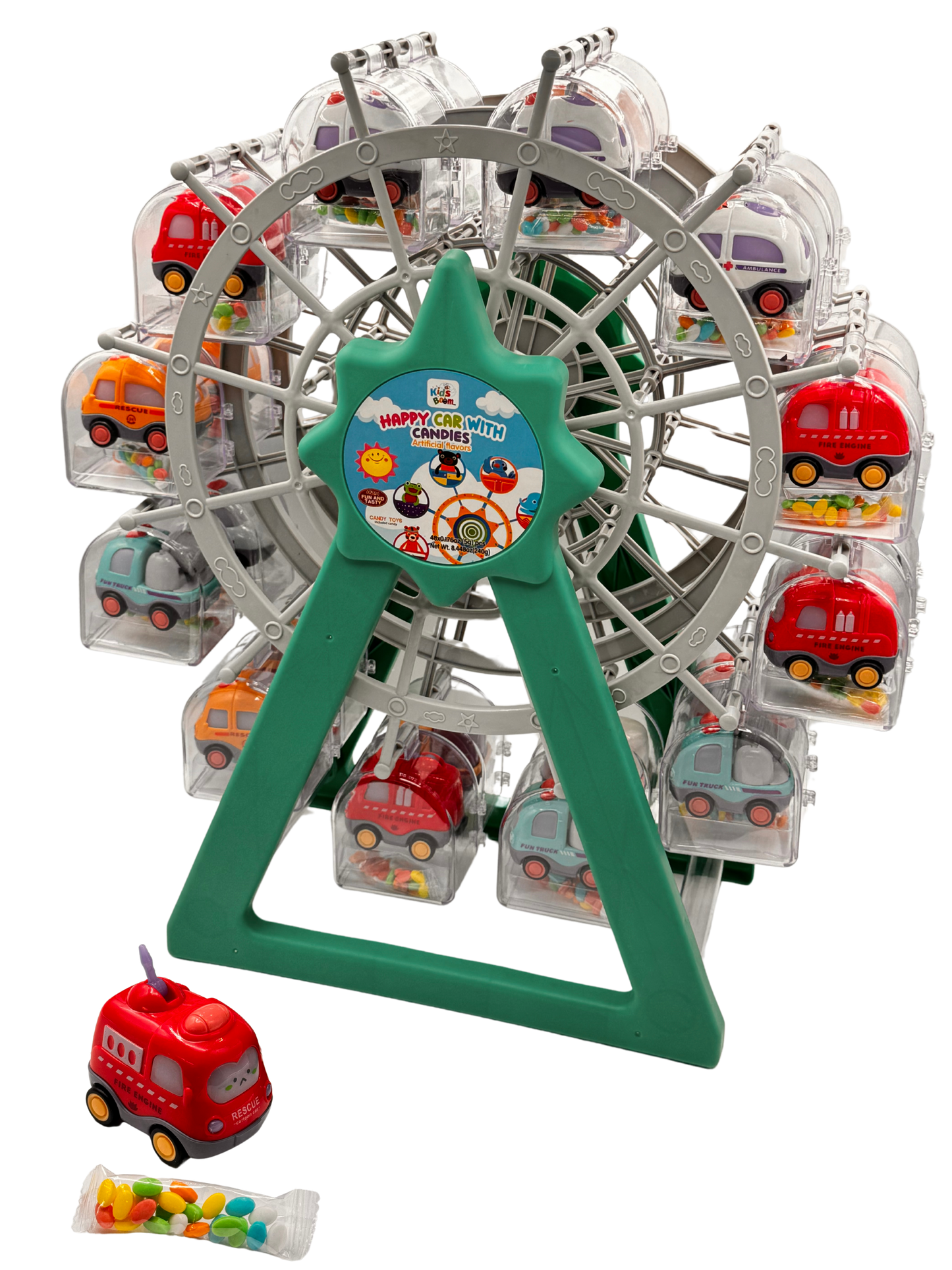 Happy Cars Roller coaster candy - 24 Count