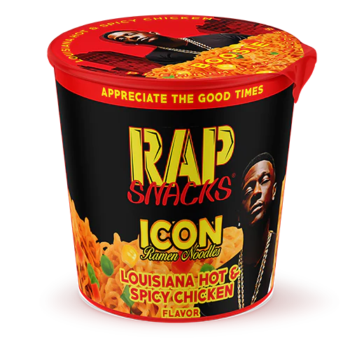 Rap Snacks ICON Ramen – Boosie Louisiana Hot & Spicy Chicken Flavor