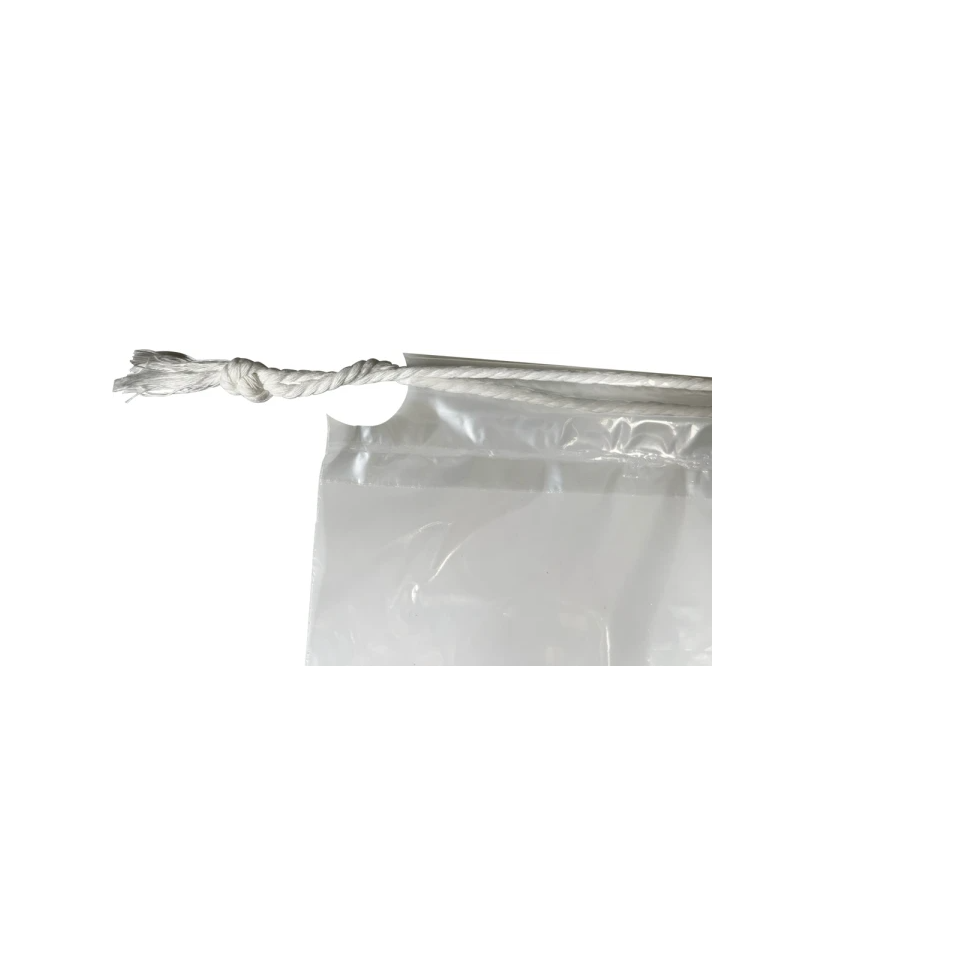 8 lbs Crystal Drawstring Ice Bags - 200 Count per Case
