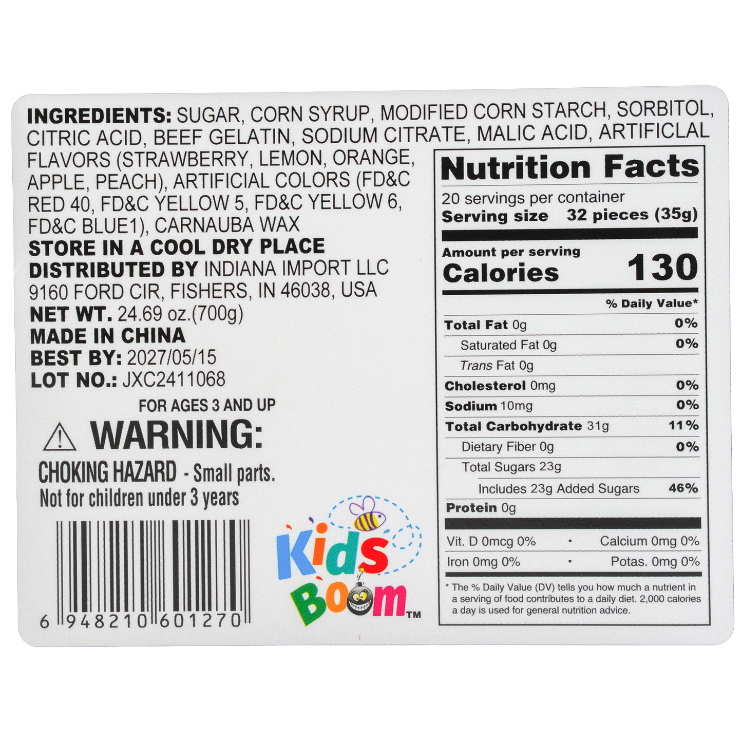 Kids Boom™ Jelly Beans - 20pcs (35g Each) |Colorful Sweet Joy