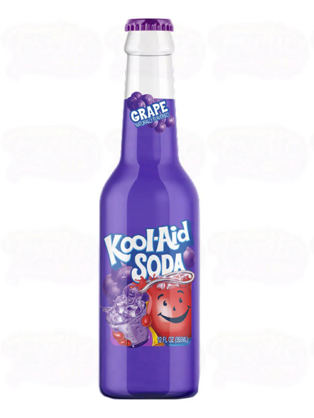Kool-Aid Soda – Grape Flavor Kool-Aid Soda – Blue Raspberry Lemonade|(12 oz Bottles ,355ml)