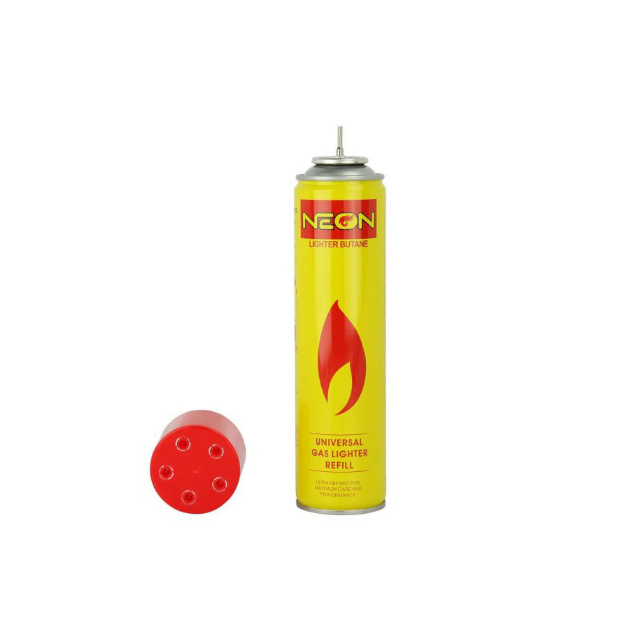 Neon Universal Butane Gas Lighter Refill , Ultra Refined (Yellow)