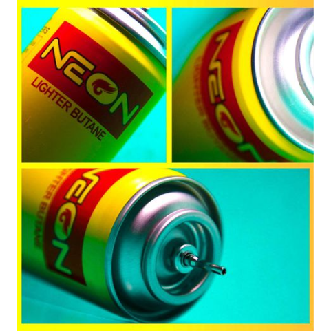 Neon Universal Butane Gas Lighter Refill , Ultra Refined (Yellow)