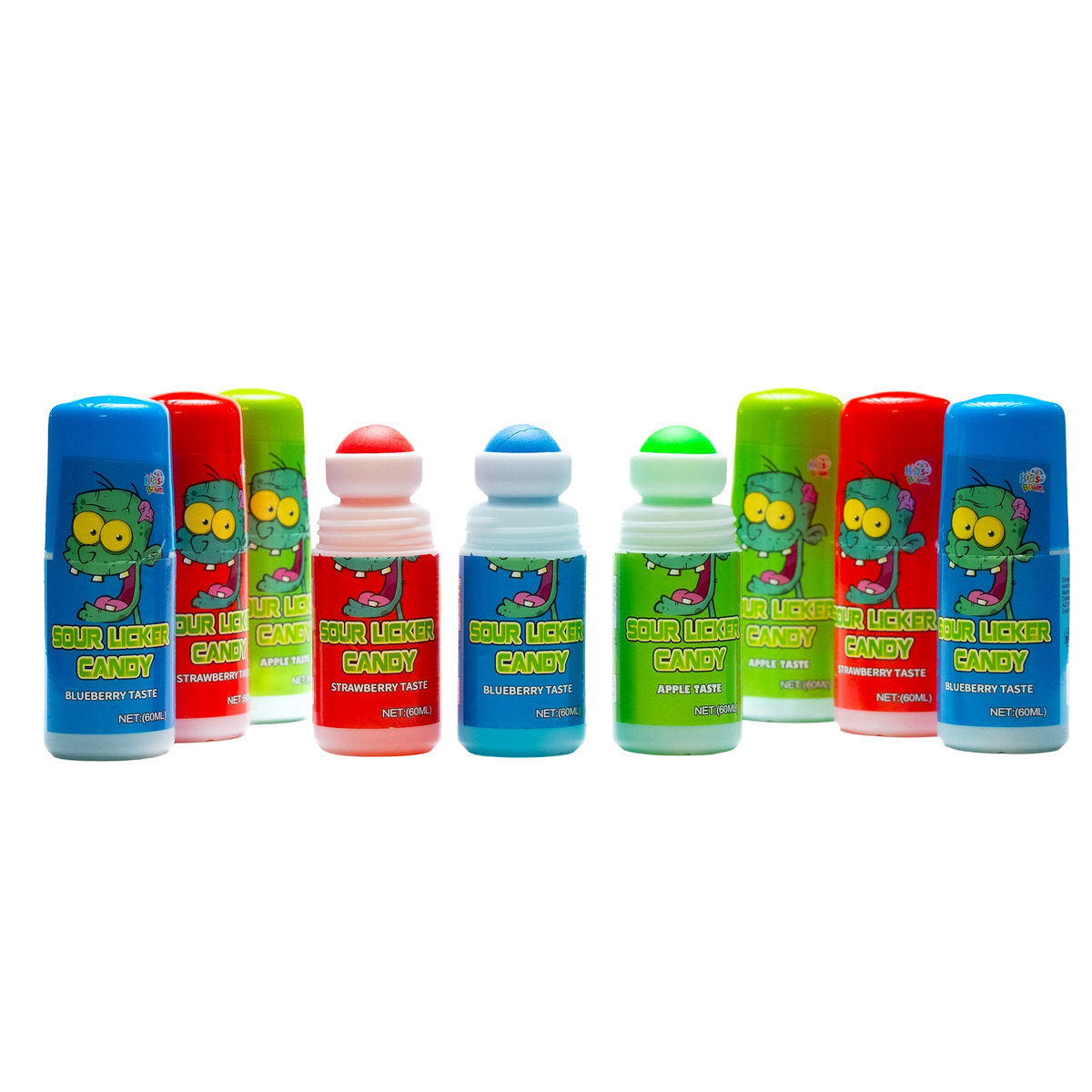 KidsBoom™ Sour Licker Candy - 12PCS (60ML Each) | Zingy Sweet Fun