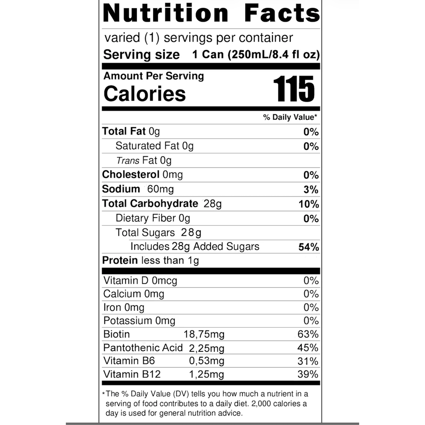 BLU Watermelon Energy Drink – 12 Pack, 8.4 fl oz (250 mL) Slim Cans