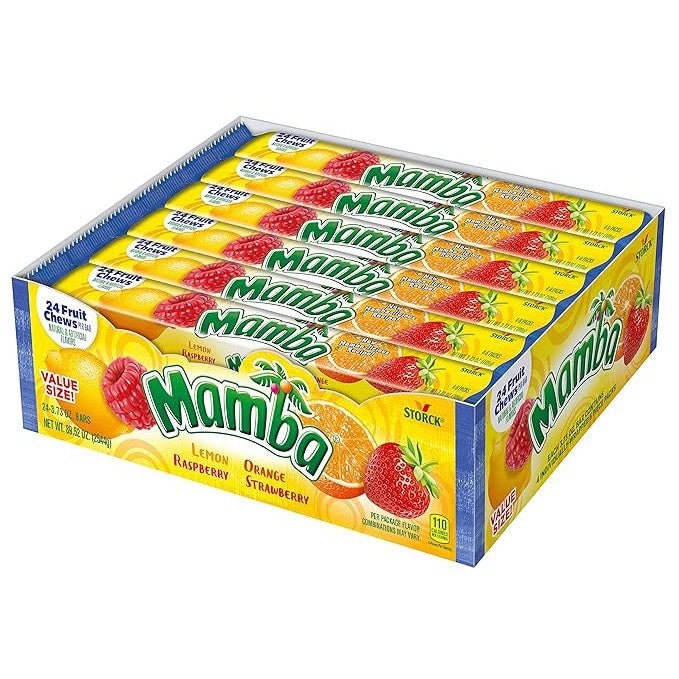 Mamba Fruit Chew Candy – 6 Packs (24 Count)