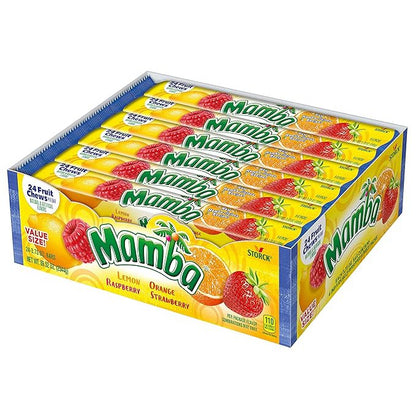 Mamba Fruit Chew Candy – 6 Packs (24 Count)