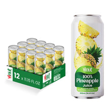 Vinut 100% Pineapple Juice – Pack of 12 Cans (11.15 fl oz)
