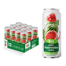 Vinut 100% Watermelon Juice – Pack of 12 Cans (11.15 fl oz)