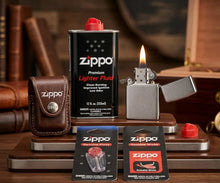 Zippo Lighter Fluid (1) 12.OZ. Fuel (1) Flint and (1) Wick Set