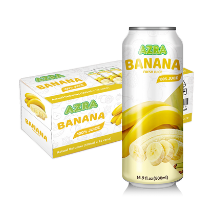 AZRA Banana Juice 12 Pack 500ml cans
