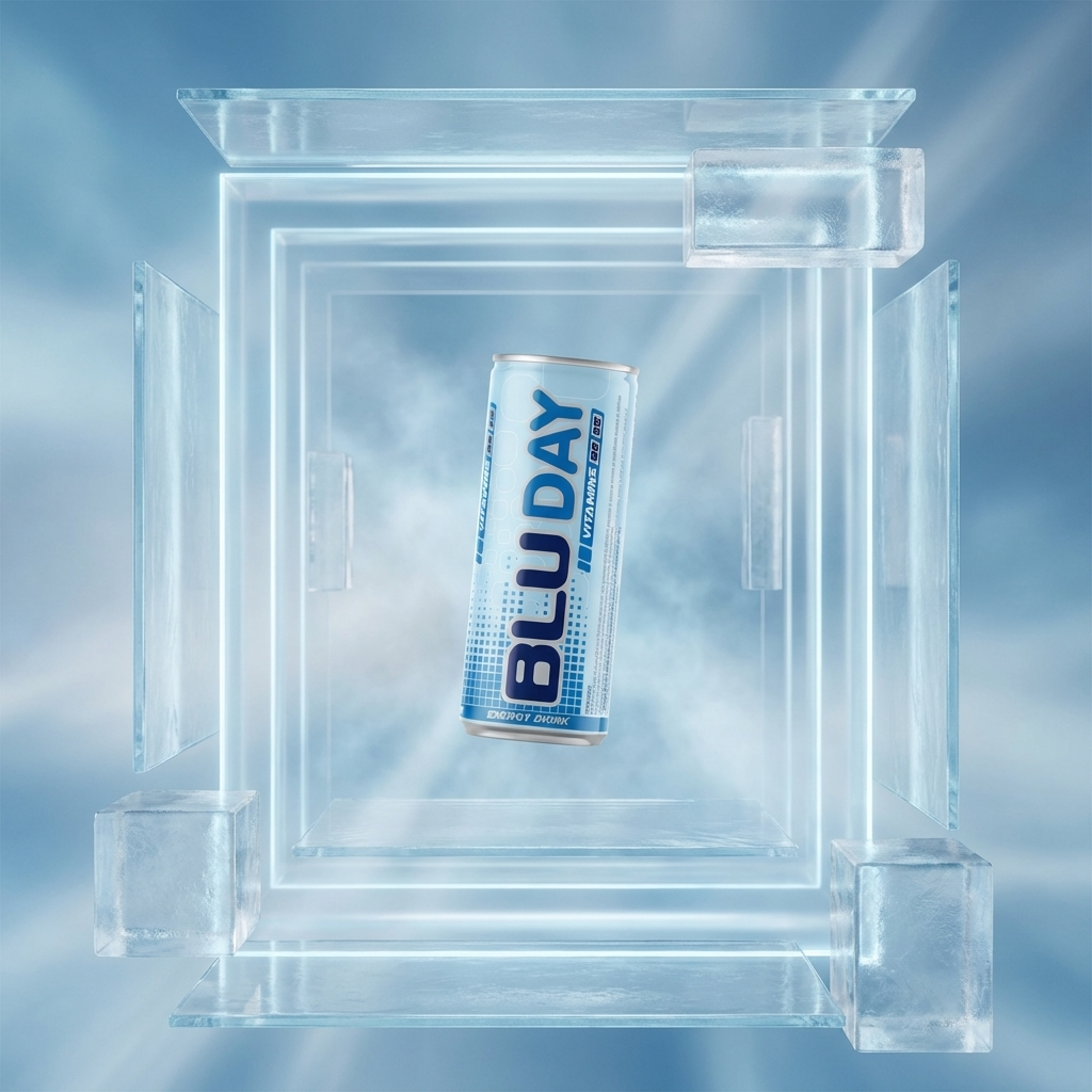 BLU BLUDAY Energy Drink – 12 Pack, 8.4 fl oz (250 mL) Slim Cans