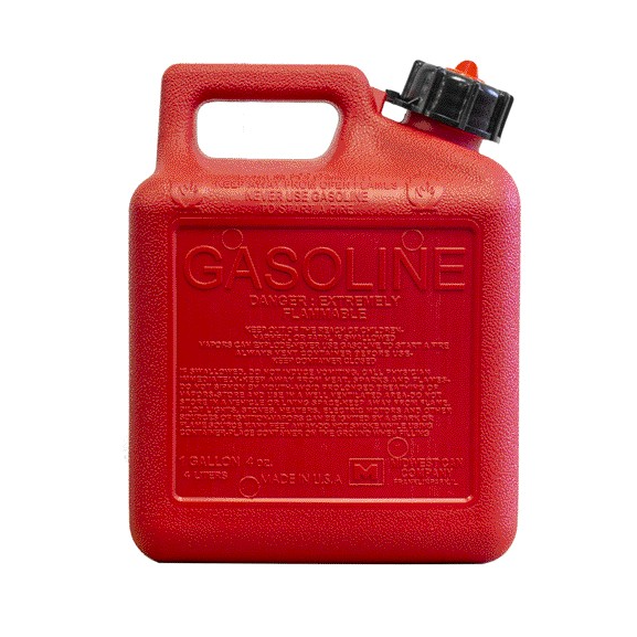 Midwest Can Auto Shut-off Gasoline Can -  1, 2, and 5 Gallon Sizes