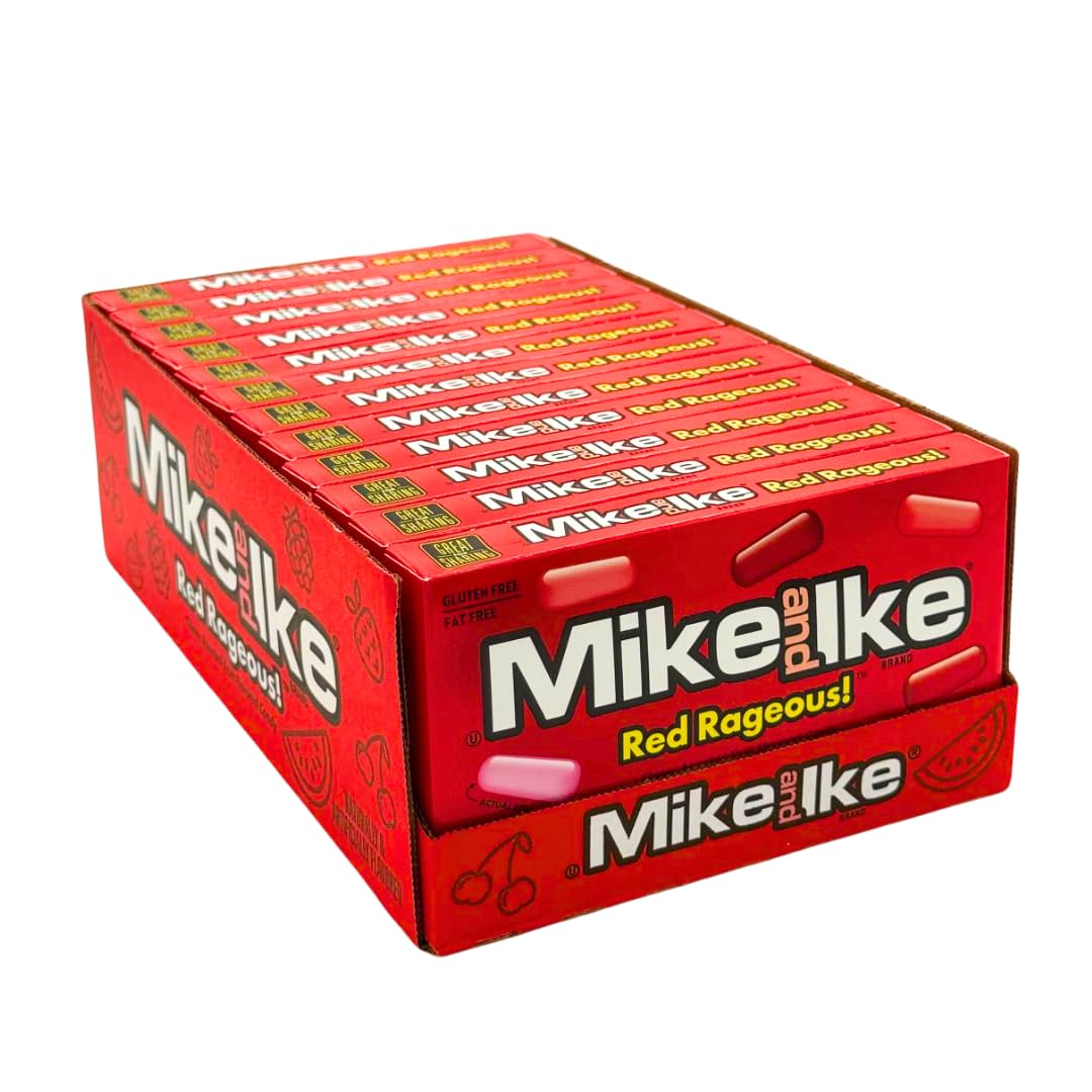 Mike and Ike Chewy Candies – Theater Box (4.25 oz) – Gluten-Free, Fat-Free – Assorted Fruity Flavors