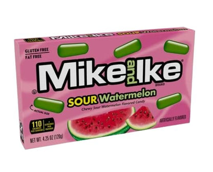 Mike and Ike Sour Watermelon - 12 Pack – 4.25 oz Boxes