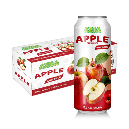 AZRA Apple Juice 12 Pack 500ml Cans Imported from Vietnam