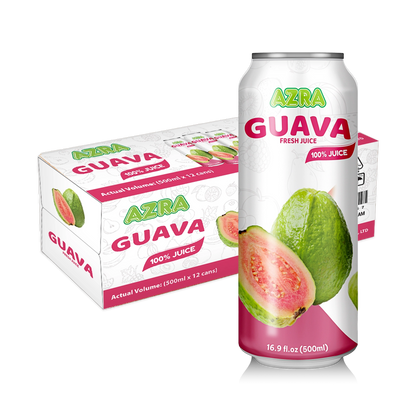 AZRA Guava Juice 12 Pack 500ml Cans Imported from Vietnam