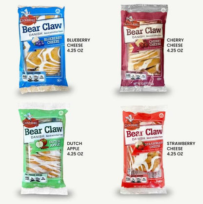 Bear Claw Cherry Cheese Danish – 12 Pack of 4.25 oz