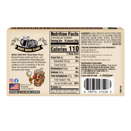 Root Beer Float Chewy Candy ,4.25oz - Pack of 12