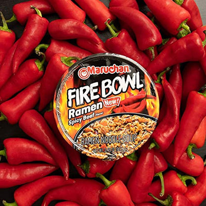 Maruchan Instant Bowl – Spicy Beef Flavor (3.1 oz, 6-Pack)