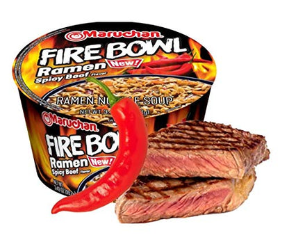 Maruchan Instant Bowl – Spicy Beef Flavor (3.1 oz, 6-Pack)
