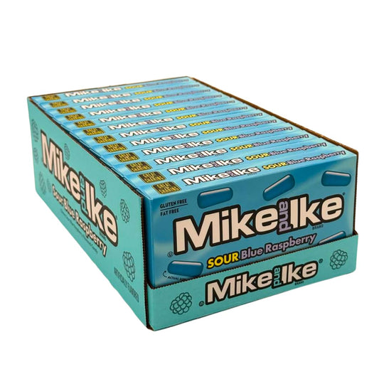 Mike and Ike Sour Blue Raspberry  – 10 Flavors – 5oz (12 Pack)