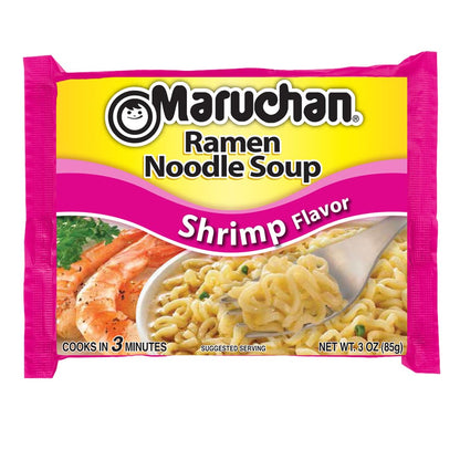 Maruchan Ramen Noodles Soup – Shrimp Flavor (3 oz, 24-Pack)