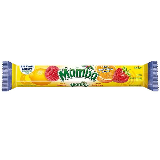 Mamba Fruit Chew Candy – 6 Packs (24 Count)