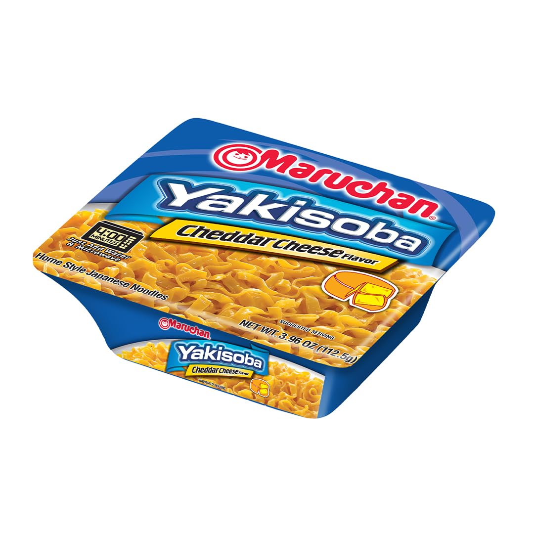 Maruchan Yakisoba – Cheddar Cheese Flavor (4 oz, 8-Pack)