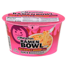 Maruchan Ramen Bowl – Hot & Spicy Shrimp Flavor (3.1 oz, 6-Pack)