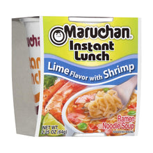 Maruchan Instant Lunch – Lime Flavor with Shrimp (2.25 oz, 12-Pack)