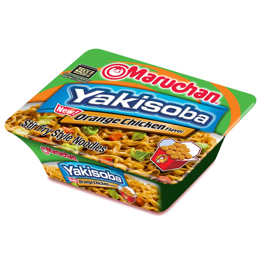 Maruchan Yakisoba – Orange Chicken Flavor (4 oz, 8-Pack)