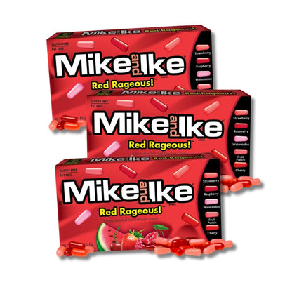 Mike and Ike Red Rageous! Theater Box , 4.25oz- (Pack of 3)