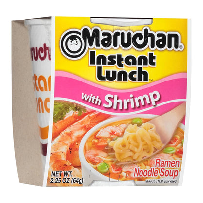 Maruchan Instant Lunch – Shrimp Flavor (2.25 oz, 12-Pack)