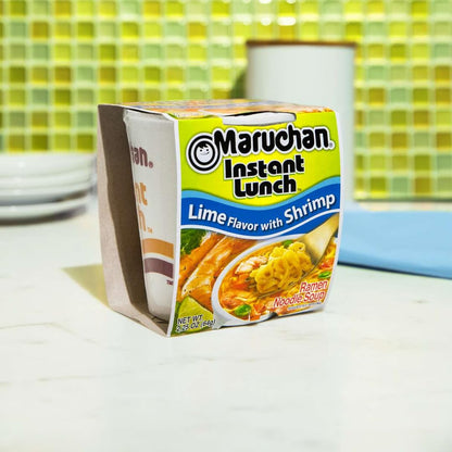 Maruchan Instant Lunch – Lime Flavor with Shrimp (2.25 oz, 12-Pack)